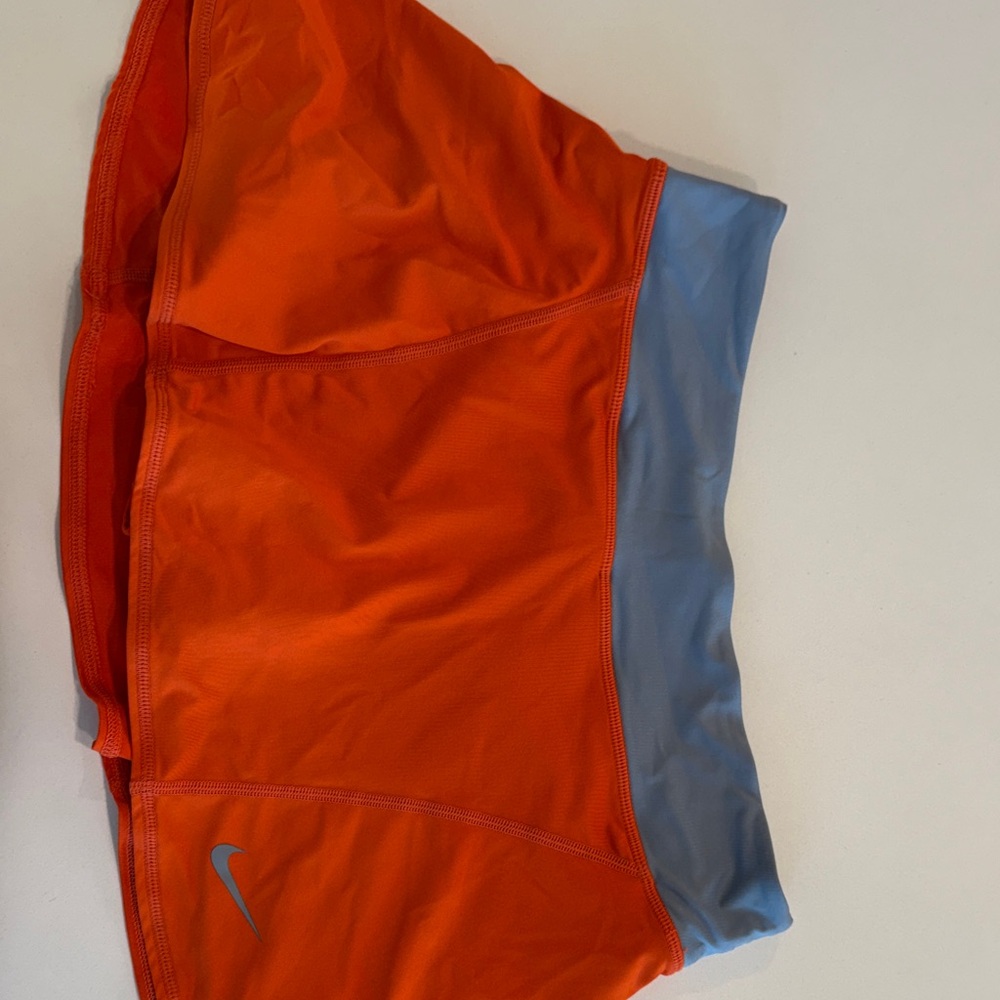 Nike drift tennis skirt. Orange w gray size M